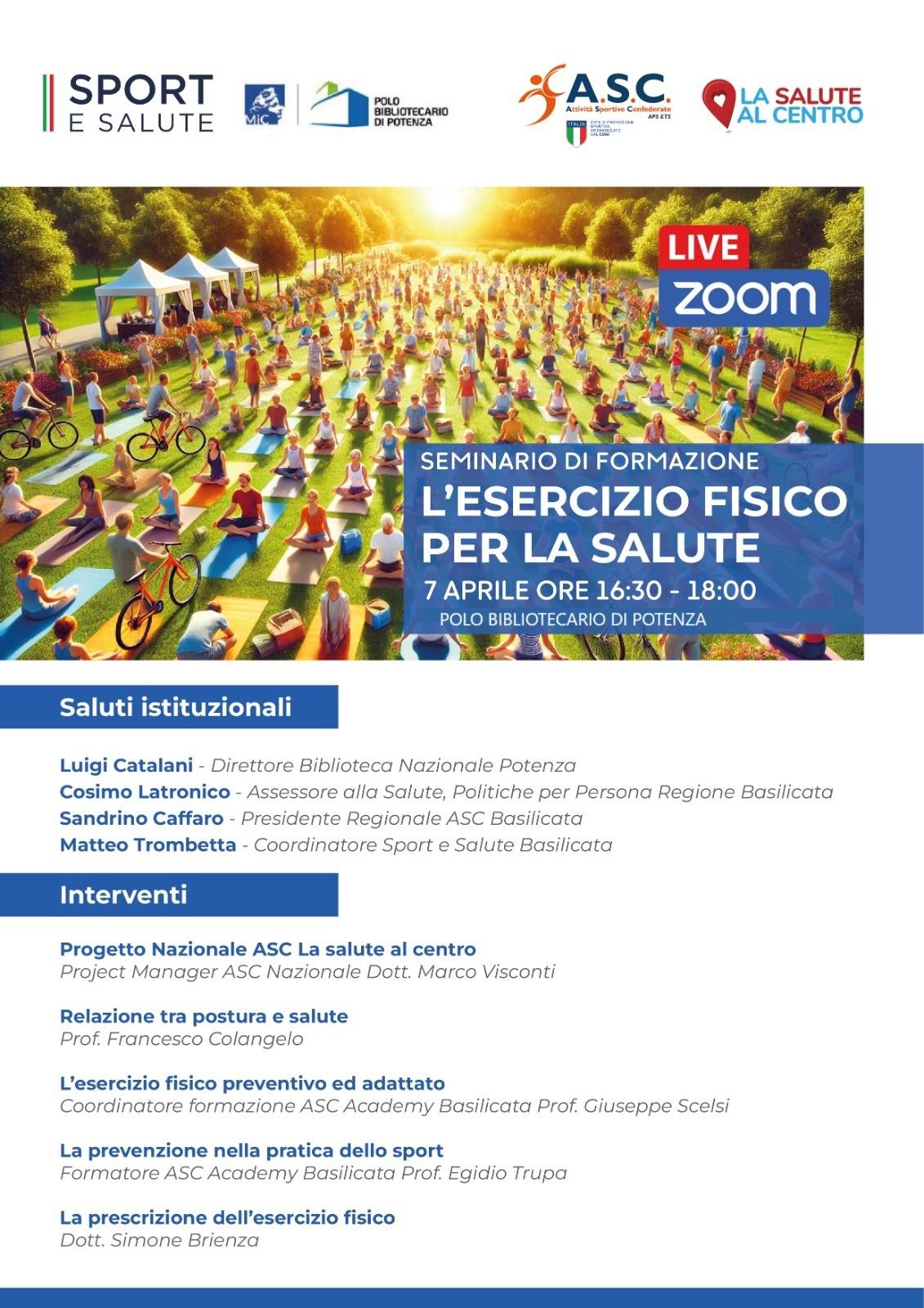 L'esercizio fisico per la salute