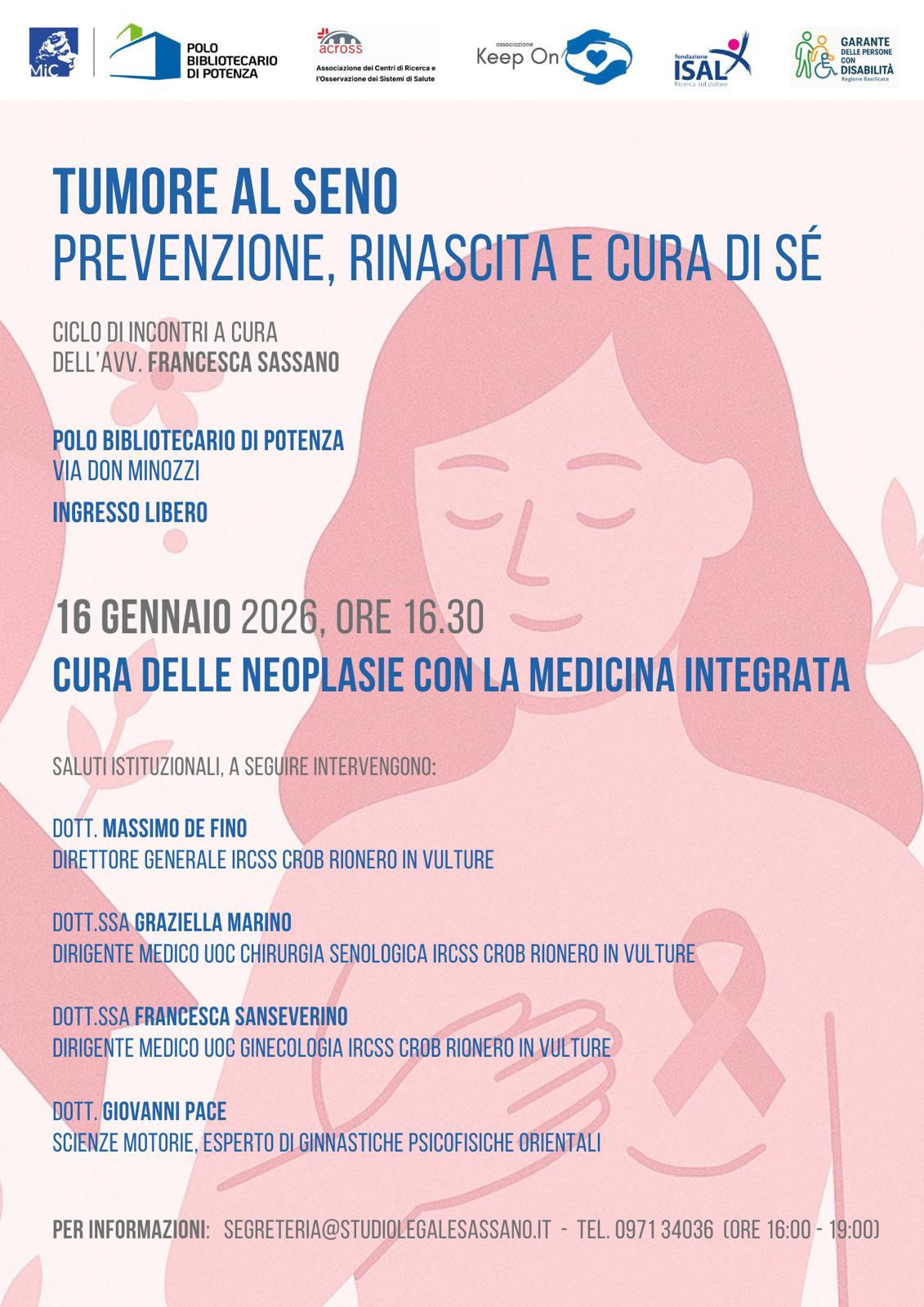 Tumore al seno, prevenzione, rinascita e cura di sè
