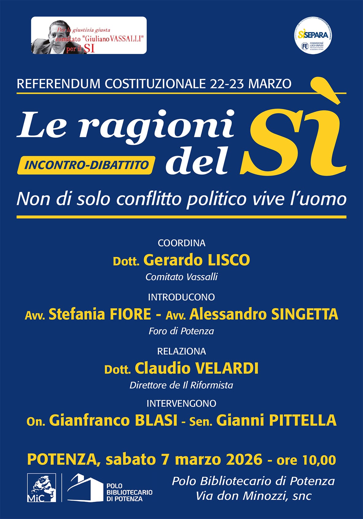 Le ragioni del si