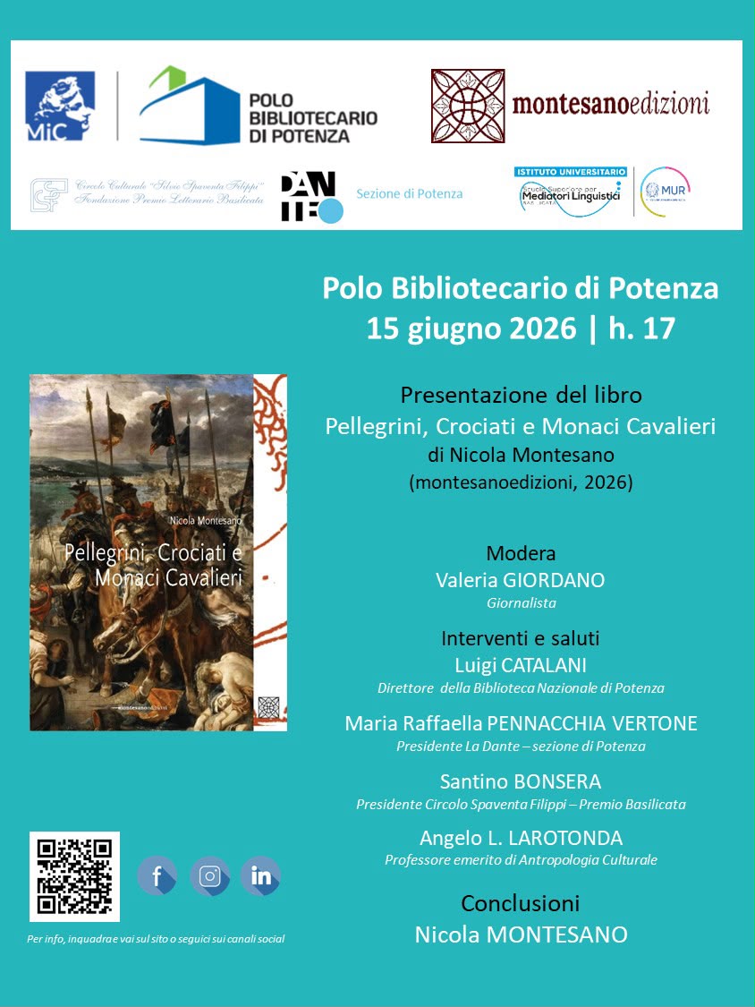 Pellegrini, crociati e monaci cavalieri: al polo bibliotecario il libro di Montesano
